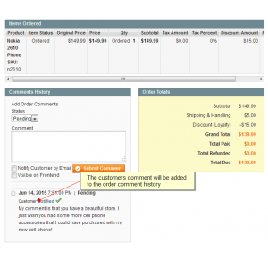 Order Comments