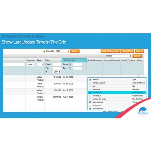 Admin Product Grid