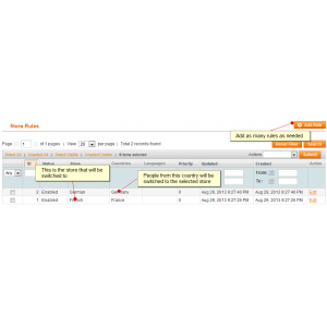 Store / Currency Switcher