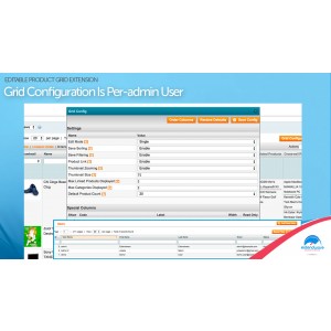 Admin Product Grid