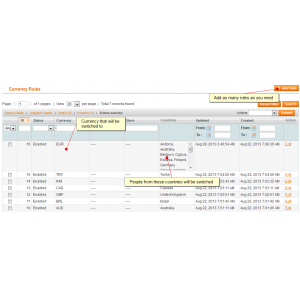 Store / Currency Switcher